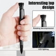thumbnail image 2 of 12-in-1 Multifunctional Steel & Metal Tool Pen with 360° Rotatable LED Light, Pressure Reducer, Massager, Ruler, Bottle Opener, Phillips Screwdriver, Phone Holder & Hex Wrench – Compact 11x158mm, 2 of 6