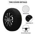 thumbnail image 2 of Goofa Hello Summer Cute Gnome Pattern Universal Tire Cover for Jeep, SUV, Truck, and Trailer – Waterproof, UV-Resistant,Easy to Install, Fits 14"-17" Tires-16 inch, 2 of 6