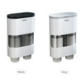 thumbnail image 3 of Dispensador de vasos desechables de tubo doble Dispensador de vasos de montaje en pared Tipo de tira Abanopi Gris, 3 of 7