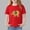 Red, variant on Piuwrlz Girls Short T-Shirts Kids Graphic Shirts Tops Crew Neck Pullover Red Size 7-8 Years