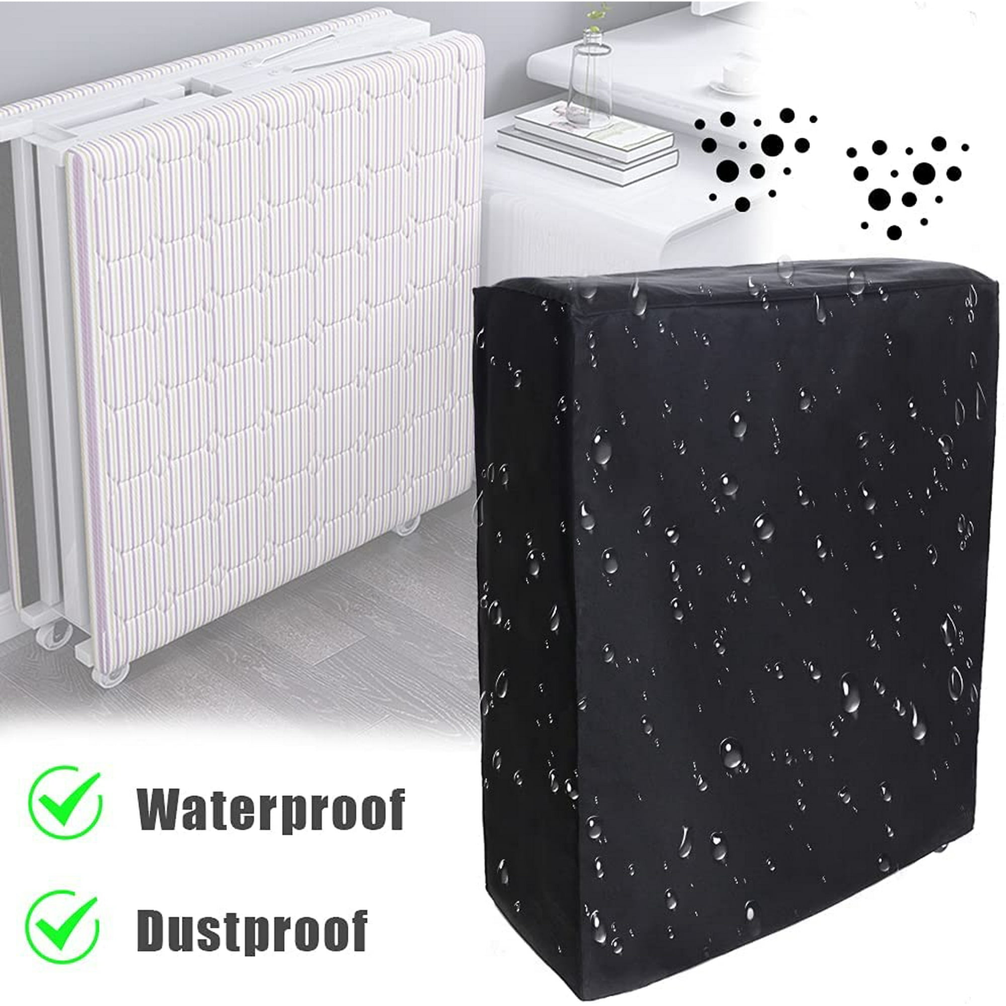Ahlsen Housse De Protection Pour Lit Pliant, Housse De Lit Pliante Portable, Housse De Rangement Pliable Anti-poussière,Housses De Canapé Pour L'intérieur Extérieur (99 38 114cm