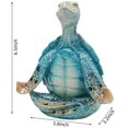 thumbnail image 3 of Estatua decorativa VVGIFTS de resina para meditación y yoga con forma de tortuga marina, 3 of 6