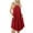 Red, variant on Women's Sleeveless Pocket Casual Vest T-shirt Swing Dress