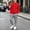 Red, variant on Cethrio Boys Athletic Outfit Sets, Sports Casual 2 Piece Long Sleeve Boys' Activewear Black Size 10-12