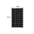 thumbnail image 2 of Newpowa 75Watts 12Volts Monocrystalline Solar Panel 75W 12V High Efficiency Module RV Marine Boat Off Grid, 2 of 4
