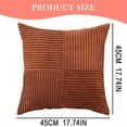 thumbnail image 3 of Clearance! Pillow Covers, Furenl Boho Decorative Throw Pillow 18X18 Inch for Couch Bed Sofa Farmhouse Fall Home Decor Soft Corduroy Patchwork Textured Terracotta Cushi, 3 of 9