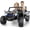 Black, variant on 24V 2 Seater Ride on Car for Big Kids Ages 3-14, Max 5.5mph & 220lbs Load, 15" EVA Tires, Ride on Car with Remote Control, Rainbow Lights, Shock Absorbers,Blue
