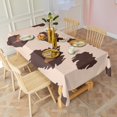 thumbnail image 5 of Beige and Brown Of Leopard Print Rectangle Tablecloth 60"x120",Waterproof Polyester Rectangle Table Cloth, Wipeable Spillproof Polyester Tablecloth for Dining, Camping, Indoor and Outdoor, 5 of 6