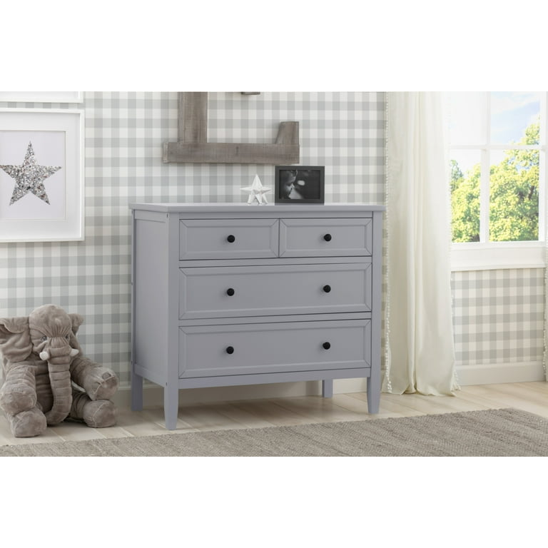 Delta Children Epic 3-Drawer Dresser, Grey - Walmart.com