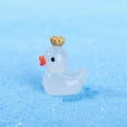 thumbnail image 4 of Qocolhg 10 Pieces Luminous Mini Resin Ducks with Crown Miniature Figures Micro Fairy Garden Landscape Aquarium Tiny Ducks Dollhouse Ornament Colorful Duck DIY Charms for Christmas Birthday Party, 4 of 4