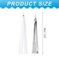 thumbnail image 2 of Uxcell Tassel Garland Banner Tissue Paper Tassels Party Decorations DIY Kits for Wedding Birthday White/Silver, 2 of 6