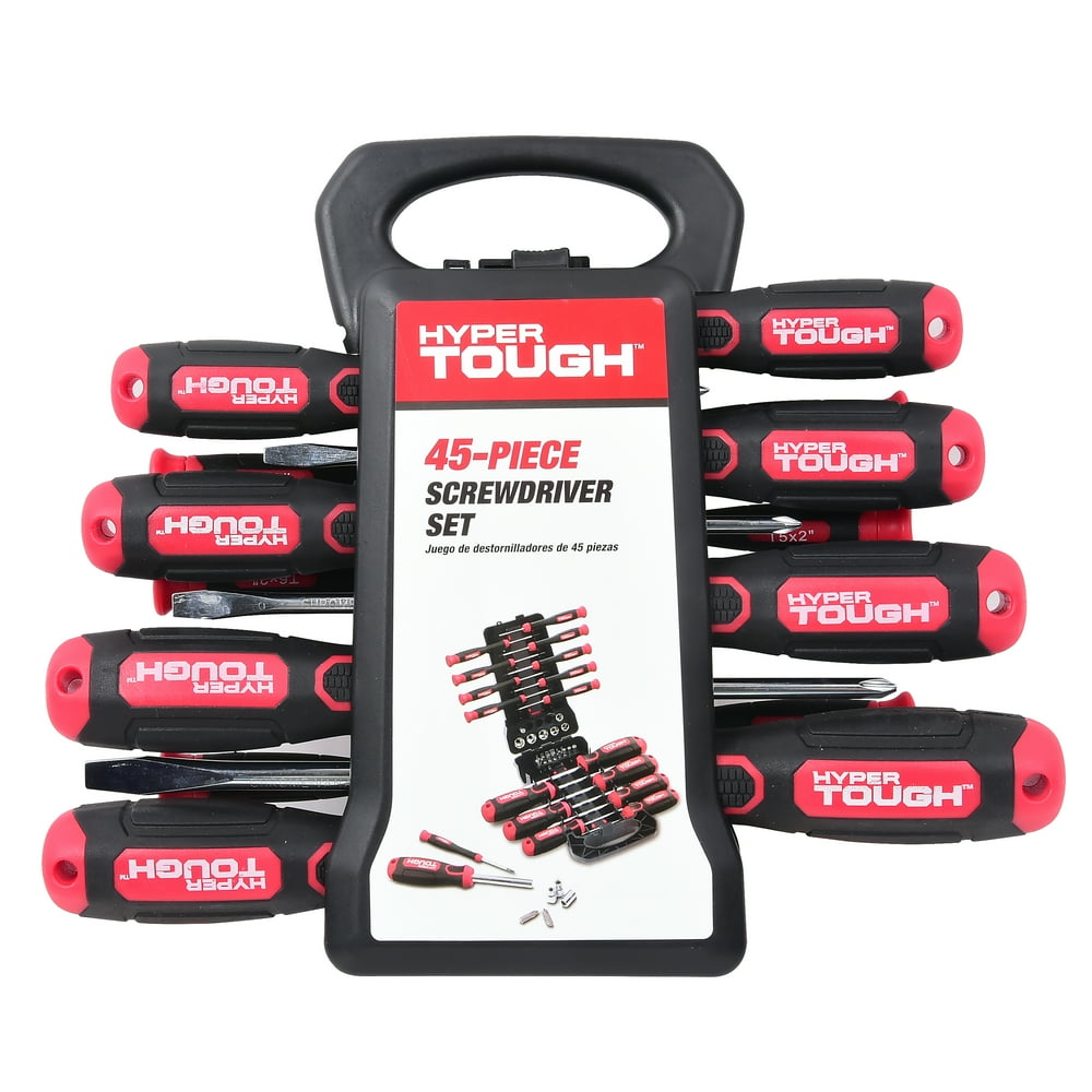 Hyper Tough 45pc Screwdriver Set