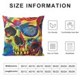 thumbnail image 5 of SHANXI Throw Pillow Covers Gorgeous Skull Gothic Fantasy Square Pillowcases for Home Decor Sofa Car Bedroom Pillow Cases 12x12in, 5 of 5