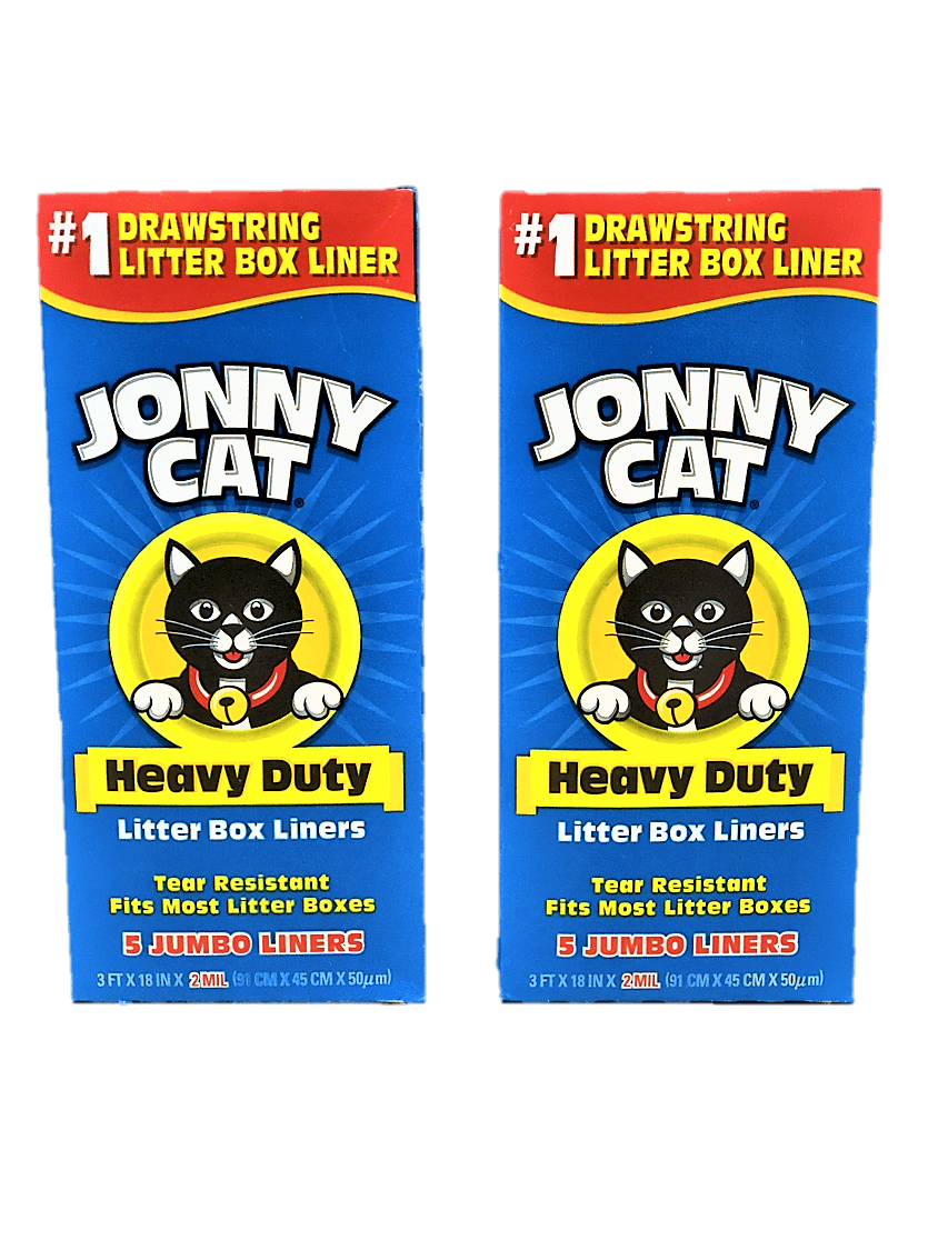 Jonny Cat, Cat Litter Box Liners With Drawstring, Jumbo, 5 count