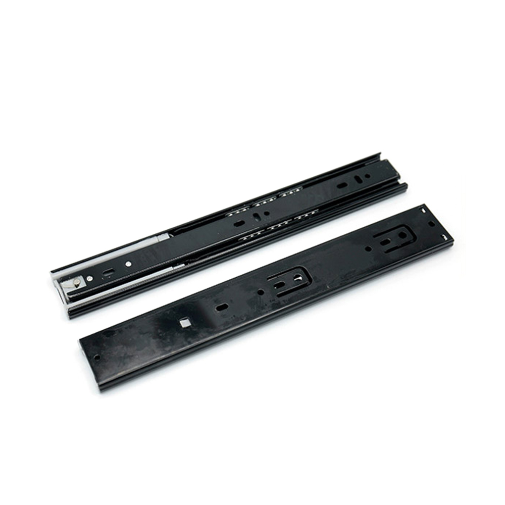 2Pcs Less Noise Hydraulic Soft Close Ball Bearing Drawer Slides 3 Folds