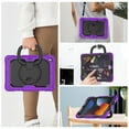 thumbnail image 6 of For iPad 9th/8th/7th Generation 10.2 inch Case, 360 Rotating Shockproof Cover with Stand, Handle, Shoulder Strap, Purple, 6 of 7
