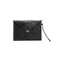 thumbnail image 4 of Embrague Bolso de sobre vintage para mujer, bolso de mano con solapa de papel Kraft, bolsos Retro (negro) Likrtyny Para Estrenar, 4 of 4