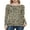 Yellow, variant on Womens Long Sleeve Leopard Cheetah tops Animal Print Pattern T Shirt Blouse