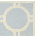 thumbnail image 4 of SAFAVIEH Cambridge Joss Geometric Circles Wool Area Rug, Light Blue/Ivory, 9' x 12', 4 of 6