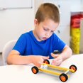 thumbnail image 4 of CNKOO Small Production Model Rubber Band Pull Back Car Toy DIY Materials Kit, 4 of 9
