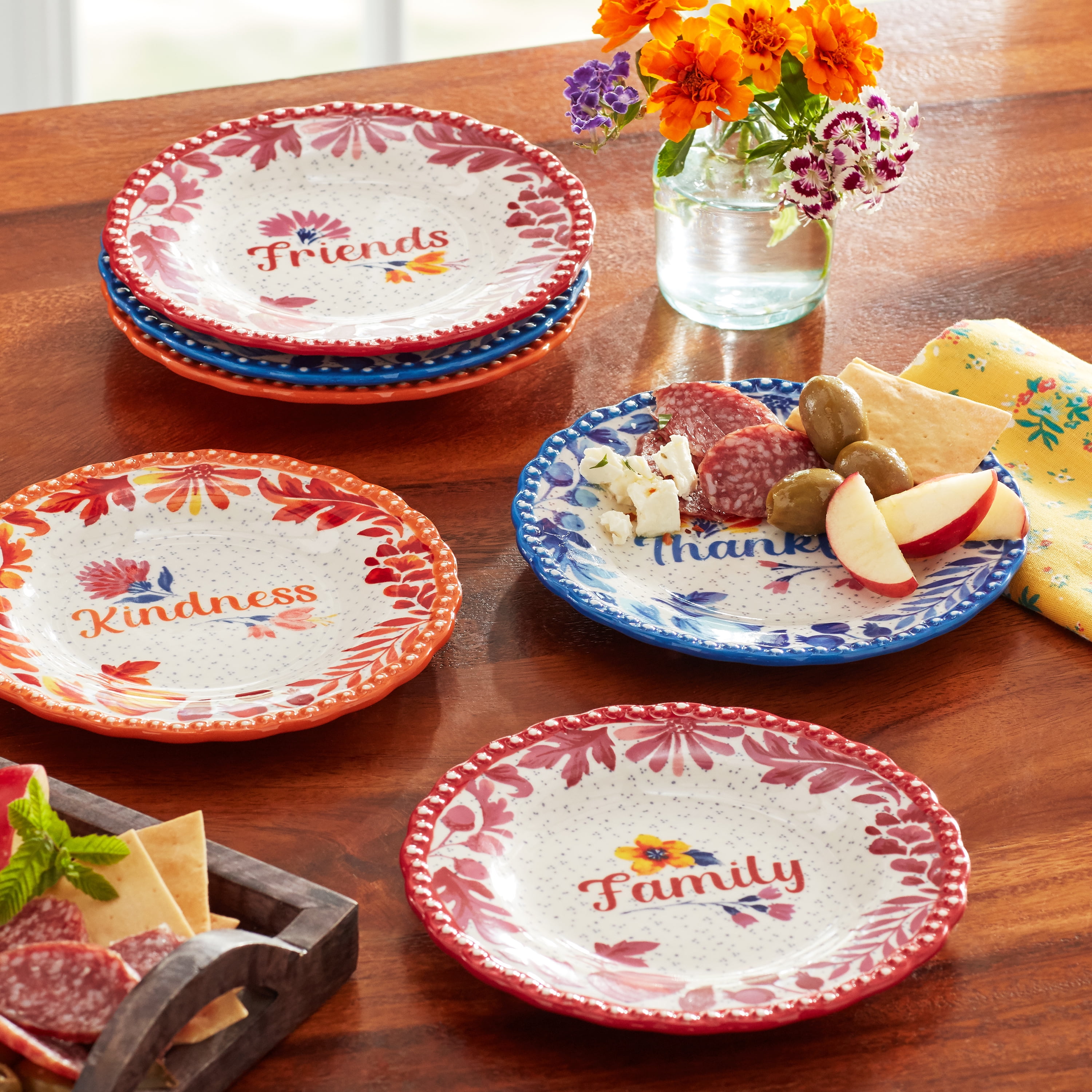The Pioneer Woman Woodland Whimsy Kindness Appetizer Plate