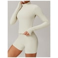 thumbnail image 4 of Chaqueta de Yoga for mujer, chaqueta de Yoga deportiva for correr al aire libre con cremallera, chaqueta de manga larga, ropa de Yoga de secado rápido for niñas, 4 of 5