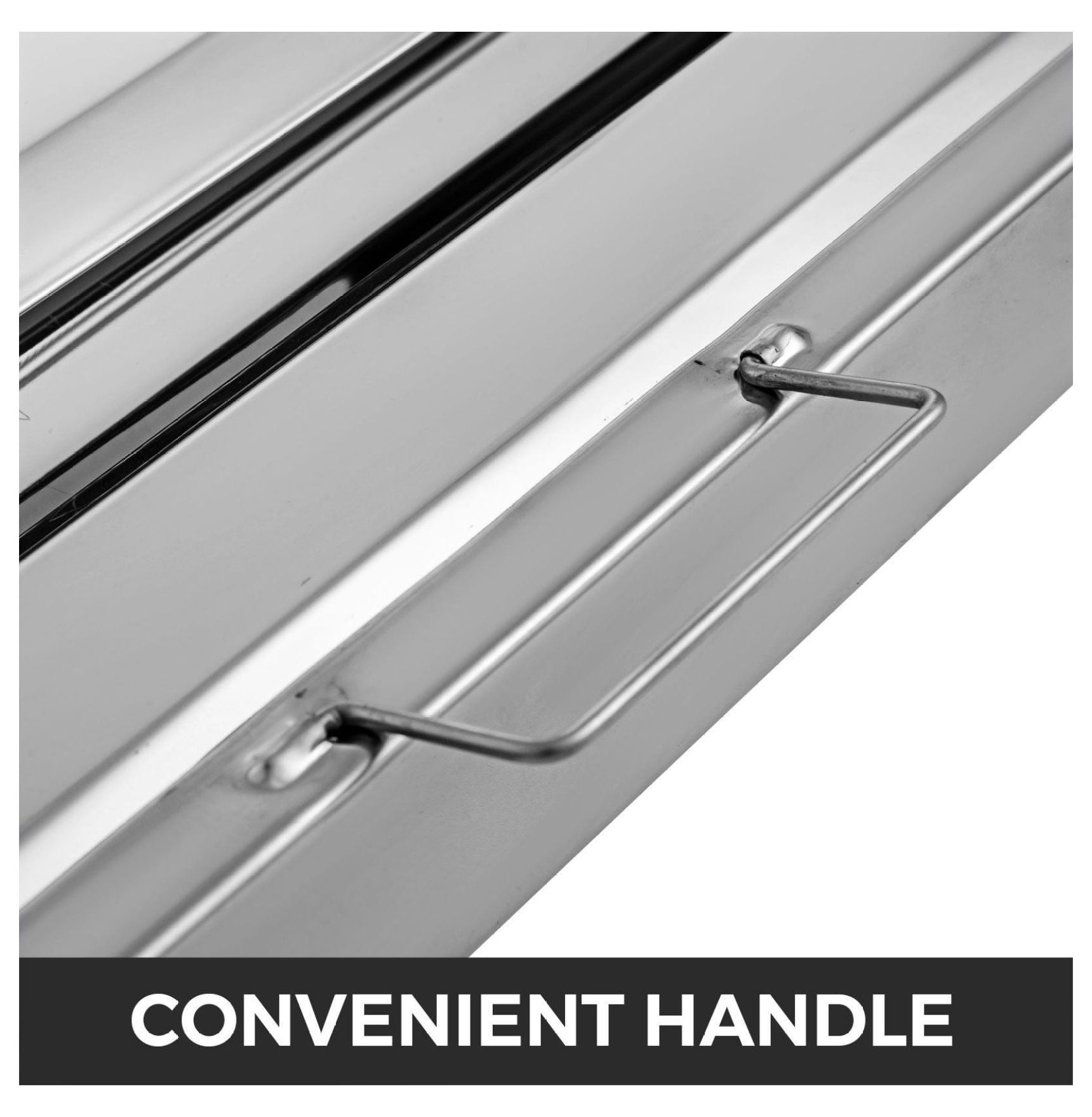 Range Hood Filters 6 Pack 20x20x2 Inch, 430 Stainless Steel Grease Filters, 4 Grooves Commercial Kitchen Hood Filters for Restaurant & Home Use