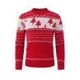 thumbnail image 2 of Yesfashion Mens Ugly Christmas Sweaters Long Sleeve Round Neck Xmas Pullovers for Party, 2 of 8