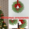 thumbnail image 4 of 8PCS Christmas Kitchen Cabinet Wreaths with Plaid Bow Ribbon Hanging Cabinet Doors Wreaths Decorative for Kitchen Window Outdoor Indoor Holiday Decor, 4 of 6