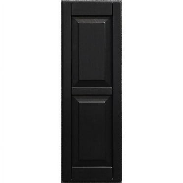 9 x 24 in. Raised Panel Exterior Decorative Shutters, Paintable