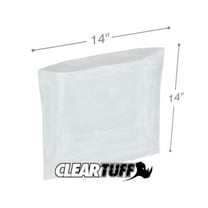International Plastics PB11414 14 x 14 in. Clear Poly Bags, 0.00125 Gauge - Case of 1000