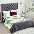 thumbnail image 5 of XMXT Flannel Throw Blanket, Cute Succulents Watercolor Throw Blankets for Bed Couch Living Room, 50 x 70 inches, 5 of 9