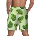 thumbnail image 4 of Uemuo Broccoli 3 Pattern Mens Swim Trunks Quick Dry Board Shorts with Mesh Lining, Stretch Beach Shorts Quick Dry No-Chafing Board Shorts-XX-Large, 4 of 9