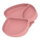 thumbnail image 5 of Plato de succión para bebé, plato dividido de silicona resistente al deslizamiento portátil para bebés, color rosa, 5 of 5