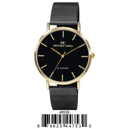 Gold/Black 41mm-milano-expressions-mesh-band-watch-4853