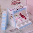thumbnail image 2 of Muebles Miniatura Sunnimix Decoración Dollhouse Miniature Bed, 2 of 7