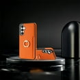 thumbnail image 5 of Nalacover for Samsung A14 5G Wallet with Card Holder Slot, 360?Rotation Ring Holder Kickstand Cover for Men Women Protective Premium PU Leather Shockproof Cover for Samsung Galaxy A14 5G, Orange, 5 of 9