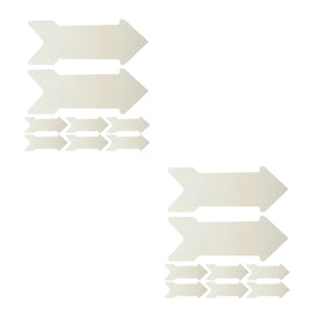 16 pcs Unfinished Wood Arrow Signs Blank Arrow Hanging Sign DIY Wood Arrow Cutouts Wooden Plaque for DIY Projects Crafts Wall Decoration