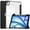 Black, variant on ELEHOLD Trifold Case for iPad Air 13 inch 2024 -Slim Leather Auto Wake Sleep Kickstand Case Built-in Pencil Holder Acrylic Transparent Clear Back Shockproof Cover for iPad Air 13" 2024,Black