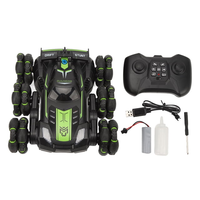 Juguete de coche con control remoto, 2,4 Ghz, control remoto, coche de control remoto, coche de acrobacias RC, vehículo de juguete, diseño fácil de usar