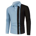 thumbnail image 3 of WEAIXIMIUNG Christmas Men 2025 Spring/summer Relaxed Sports Large Size Color Matching Lapel Shirt, 3 of 8