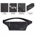 thumbnail image 5 of Leodye Set of 1 Money Belt for Men & Women Travel Hidden Wallet Secure Passport, Cards, Cash& Phone Adjustable& Wearable Slim Waist Bag Under Clothes, 5 of 6
