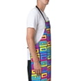 thumbnail image 3 of Lsque Cassette Tapes Waterproof Apron Chef Aprons for Men Heavy Duty Chemical Work Apron Extra Long Grilling Aprons with Adjustable Bib Apron, 3 of 9