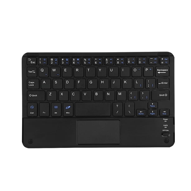 Mini teclado inalámbrico ultradelgado con Bluetooth y panel táctil para PC con Windows y tabletas Android