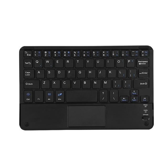 Mini teclado inalámbrico ultradelgado con Bluetooth y panel táctil para PC con Windows y tabletas Android