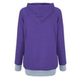 thumbnail image 3 of Pet Pouch Hoodies for Women Long Sleeve Big Kangaroo Pocket Cat Puppy Holder Hoodie Hooded Sweatshirt Pullover Tops, 3 of 6