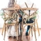 thumbnail image 2 of Paquete de 2 letreros de madera para recepción de bodas y decoración de ceremonias. BLESIY signo de la silla del novio, 2 of 7