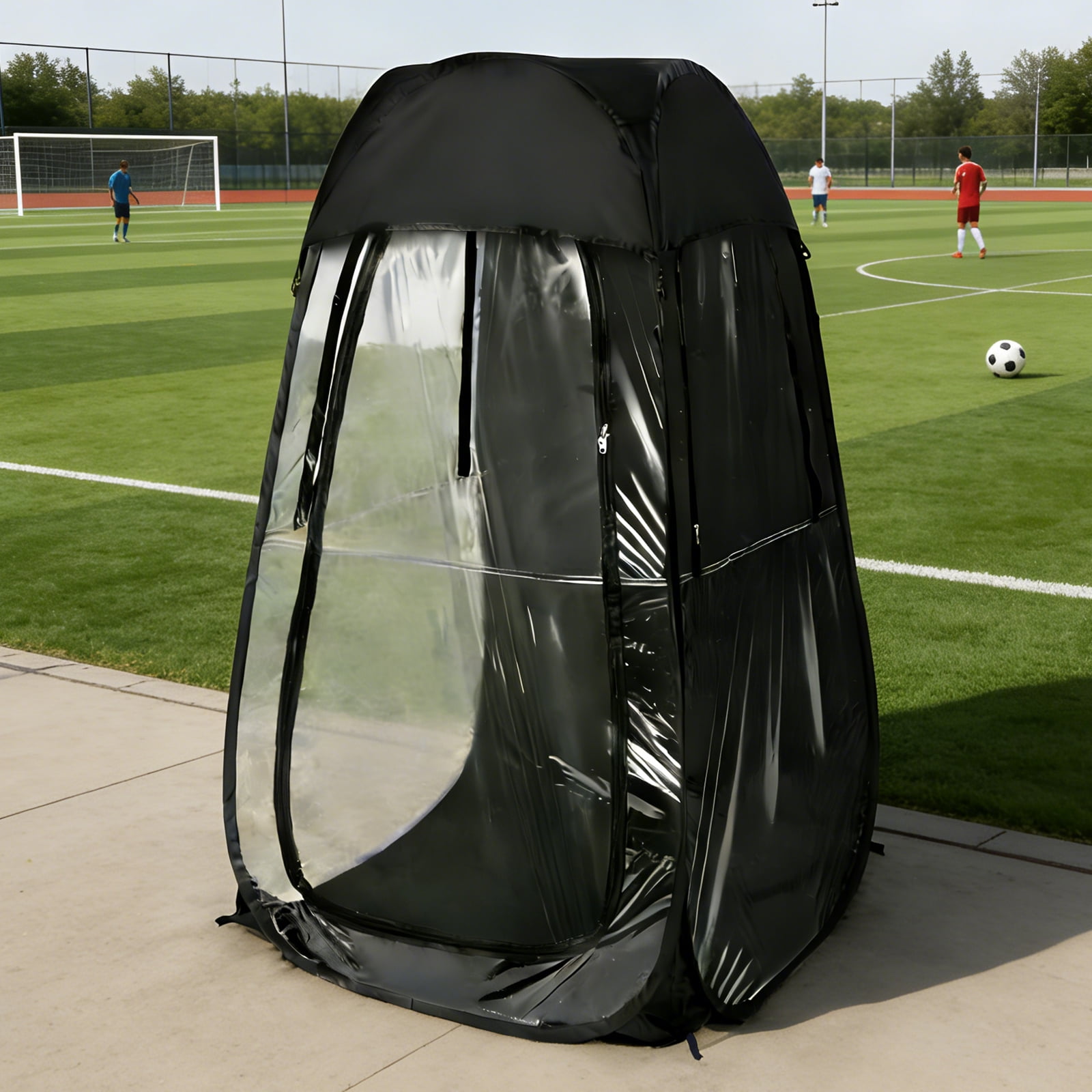 LuckyNote Portable Pop Up Canopy Tent, Instant Shelter for Outdoor Sports Events, Fishing and Camping, Wind and Rain Protection, Black