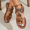 thumbnail image 7 of SBYOJLPB Women's Fashionable Casual Flip-Flops Round-Toe Open-Toe Roman-Style Beaded Bohemian Beach for Outdoor Wear Sandals, 7 of 7