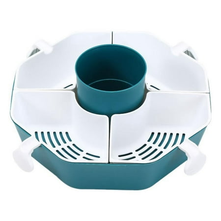 

Multifunctional Rotatable Hot Pot Assortment Home Kitchen Drain Basket Wash Basin Vegetable Assortment Blue